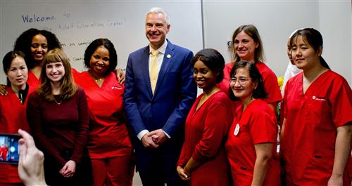 Sen. Kruen with students