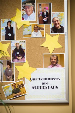 Volunteer bulletin board 