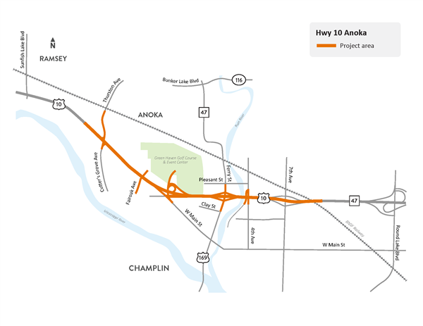 Highway 10 construction